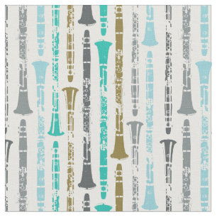 Tecido Música Clarinet Musical Instruments Banda Orchest