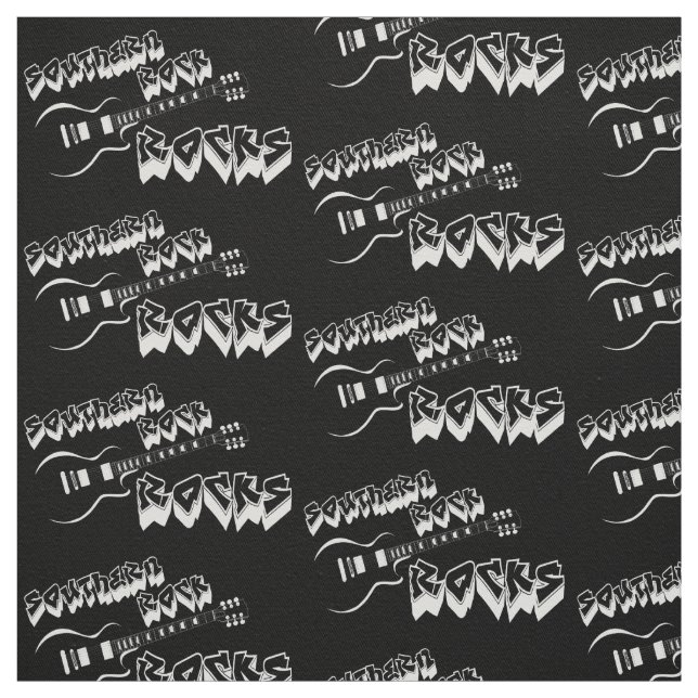 Tecido Música do rock do sul (Modelo)
