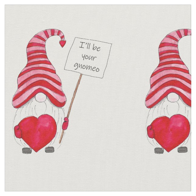 Tecido Namorados de Amor Gnomo (Detalhe)