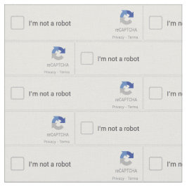 Tecido Não sou um Captcha de robô