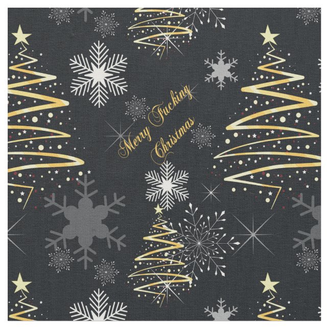 Tecido Natal de Feliz (Detalhe)