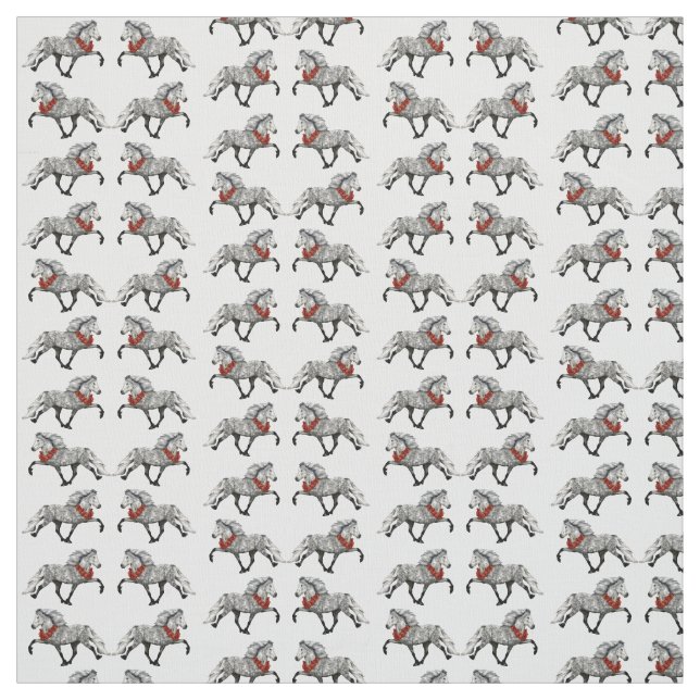 Tecido Natal dos Cavalos Islandeses (Modelo)