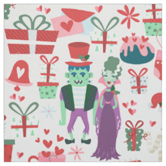 Tecido natal gótico de terror Noiva Frankenstein Múmia