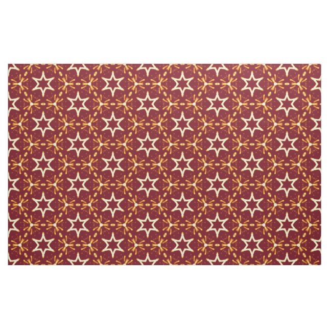 Tecido Natal marrom e Dourado ou Hanukkah do fulgor da (Fat Quarter)