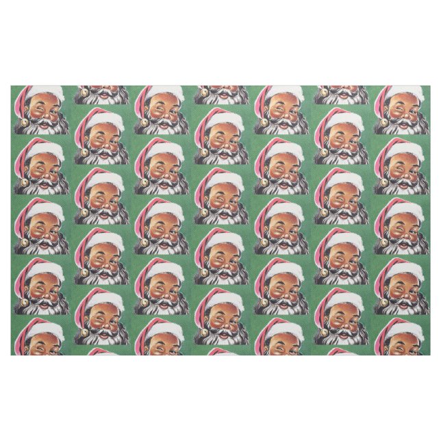 Tecido Natal negro afro-americano (Fat Quarter)