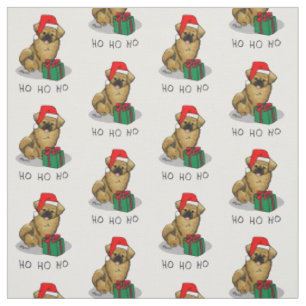 Tecido Natal Santa Hat Tibetano Espanhol (Castanho)