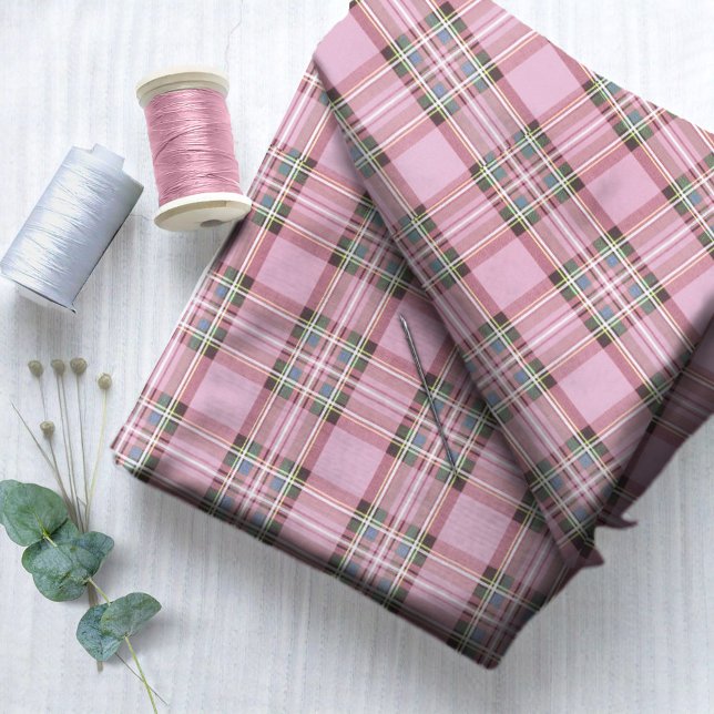 Tecido Natal Tartan Pink/Green ID768 (Criador carregado)