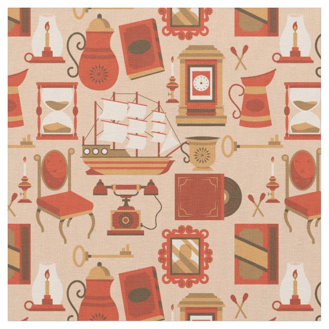 Tecido navio antimarítimo retrógrado náutico vintage (Detalhe)