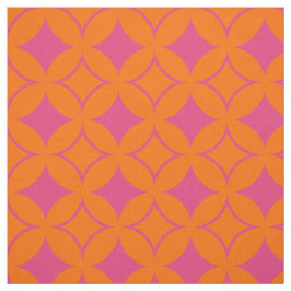 Tecido Navio cor-de-rosa e laranja