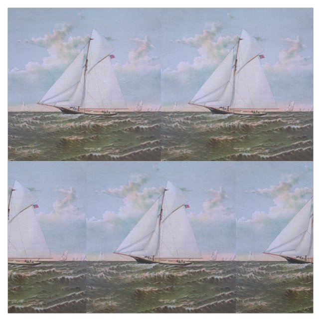 Tecido Navio de Vela Antigo Iate de Sloope Oceano (Modelo)
