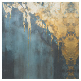 Tecido Navy Blue and Gold Modern Boho Seamless Pattern