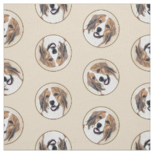 Tecido Nederlandse Kooikerhondje Pintura Pet Dog Art