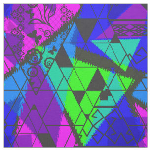 Tecido Neon abstrato.