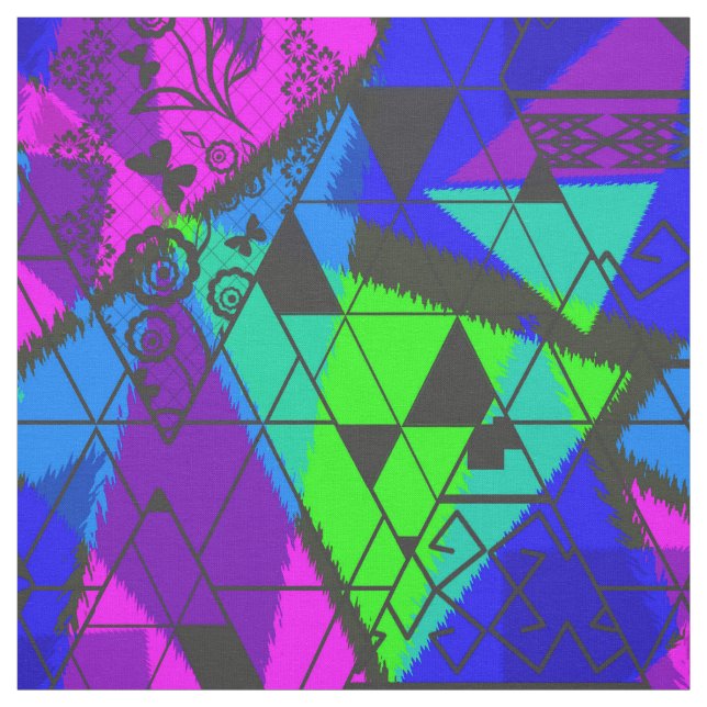 Tecido Neon abstrato. (Modelo)