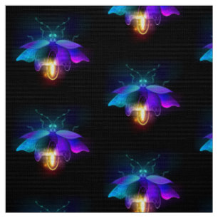 Tecido Neon Firefly a preto