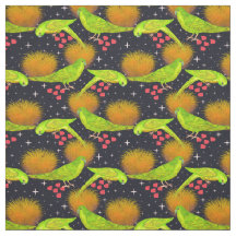 Neon Green Australian Parrots