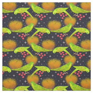 Tecido Neon Green Australian Parrots
