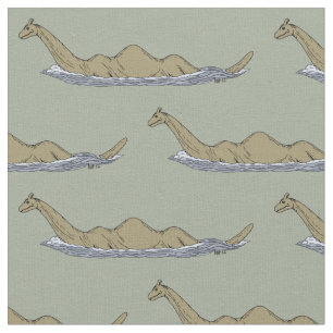 Tecido Nessie, o monstro do Ness Loch