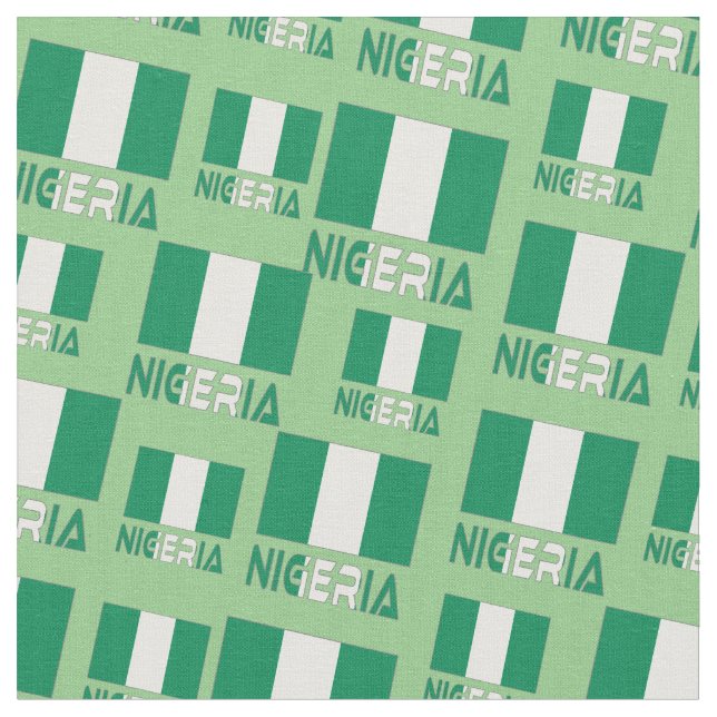 Tecido Nigéria e Bandeira da Nigéria (Detalhe)