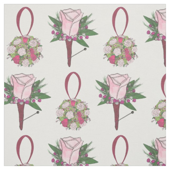 Tecido Noiva Flores para casamentos Floral Rose Bouquet (Modelo)