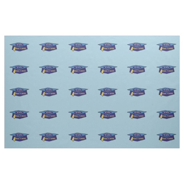 Tecido Nós ele classificamos a graduação dos azuis 20XX (Fat Quarter)