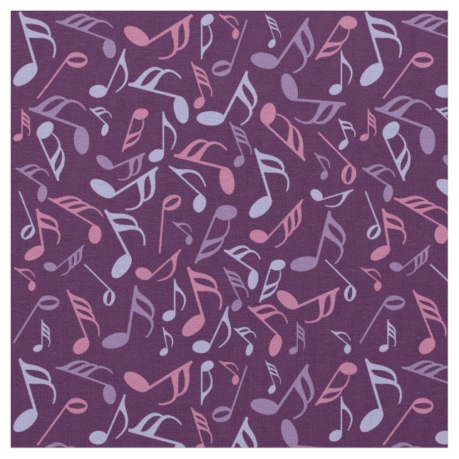Tecido Notas de música coloridas (Detalhe)