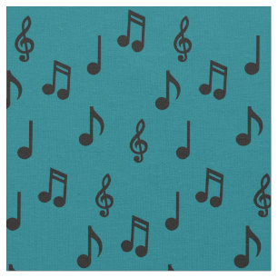 Tecido Notas Musicais Fofas Professor de Música