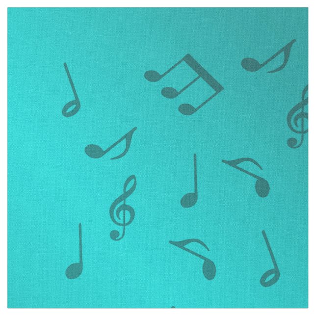 Tecido notas musicais prateadas (Detalhe)