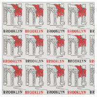 Nova Iorque de Arco de ponte Brooklyn Red
