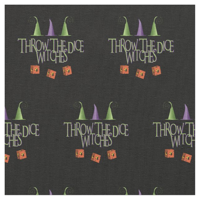 Tecido Novidade Engraçada Joga As Bruxas De Gelo Bunco (Detalhe)