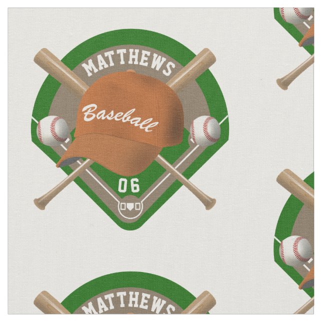 Tecido Número de Nome Personalizado do Bats do Boné Baseb (Detalhe)