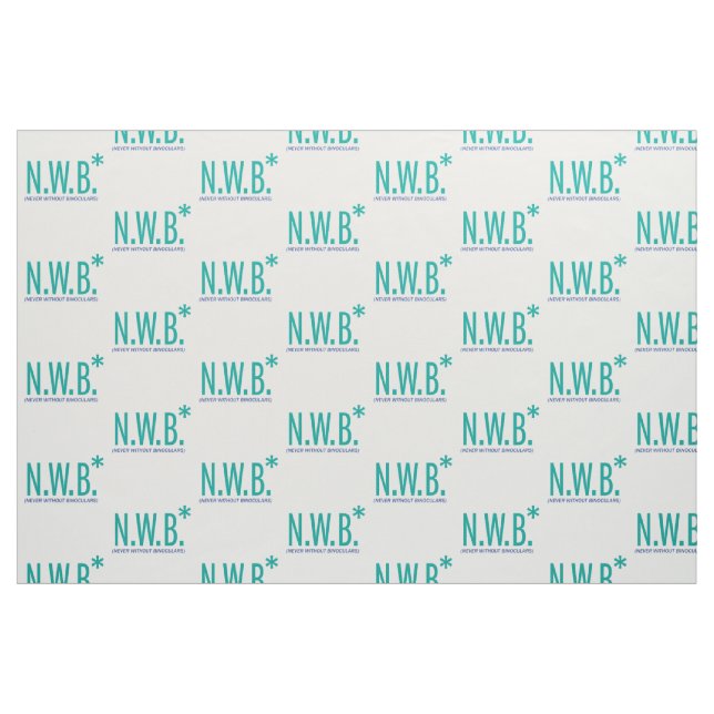 Tecido Nunca sem binóculos (Fat Quarter)