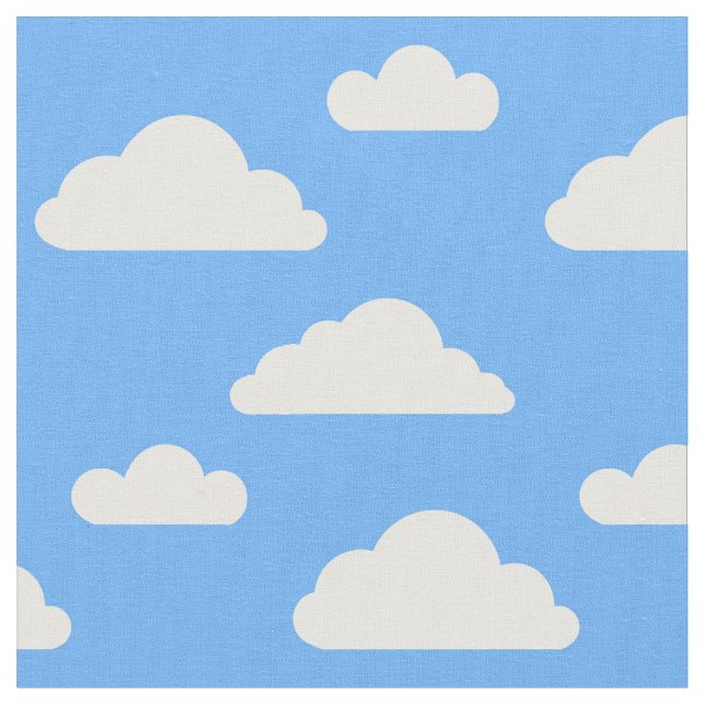 Tecido nuvens azuis por Nicole Janes (Detalhe)