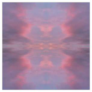 Tecido Nuvens Rosa Azul