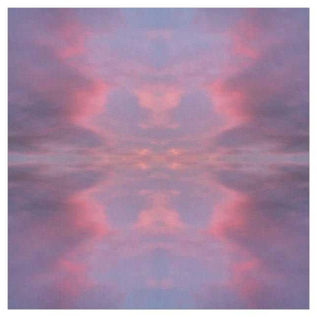 Tecido Nuvens Rosa Azul (Modelo)