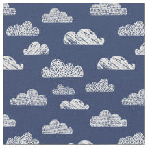 Nuvens texturizadas em azul escuro