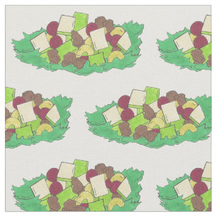 Tecido NYC Fruta Nut Waldorf Salada Apples Aromas Aipo