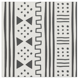 Tecido O africano branco MudCloth do preto | inspirou