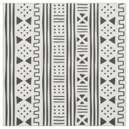 Tecido O africano branco MudCloth do preto | inspirou
