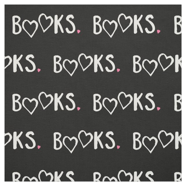 Tecido O amor registra corações cor-de-rosa (Modelo)