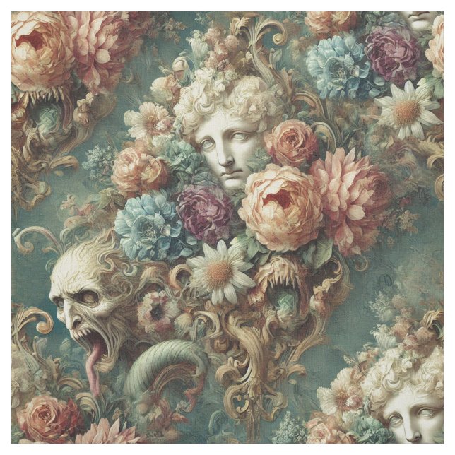 Tecido O Azulejo da Autocade Inferna - Declaração Gótica (Modelo)