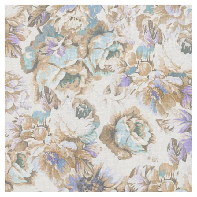 Tecido O Bohemian cora os rosas marrons da cerceta da (Detalhe)