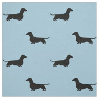 O cão do Dachshund mostra em silhueta Doxies
