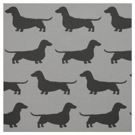 Tecido O cão do Dachshund mostra em silhueta o teste