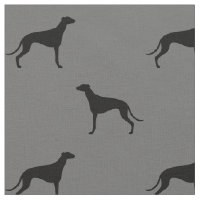 O cão do galgo mostra em silhueta o teste padrão