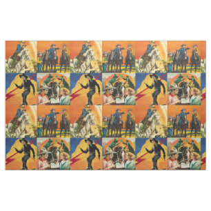 Tecido O cartaz cinematográfico ocidental dos vaqueiros