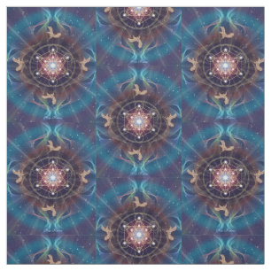 Tecido O cubo de Metatron - Merkabah