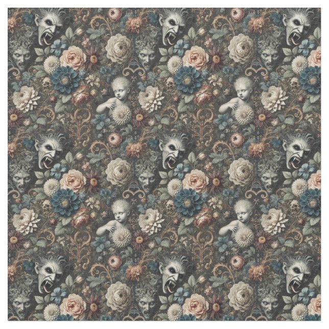 Tecido O Enfermeiro Fallen - Azulejo Gótico Denso (Detalhe)