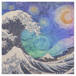 Tecido O Excelente Wave Starry Night