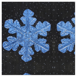 Tecido O Floco de Neve Azul